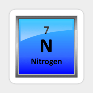 Nitrogen Element Tile - Periodic Table Magnet