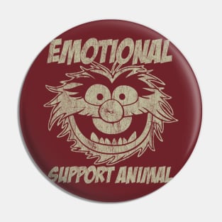 WHITE VINTAGE EMOTIONAL SUPPORT ANIMAL Pin