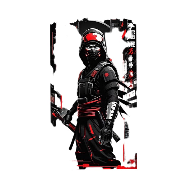 Japanese Ninja - Cyber Style by pibstudio. 