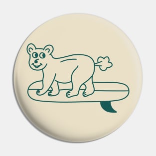 Surf Bear Pin