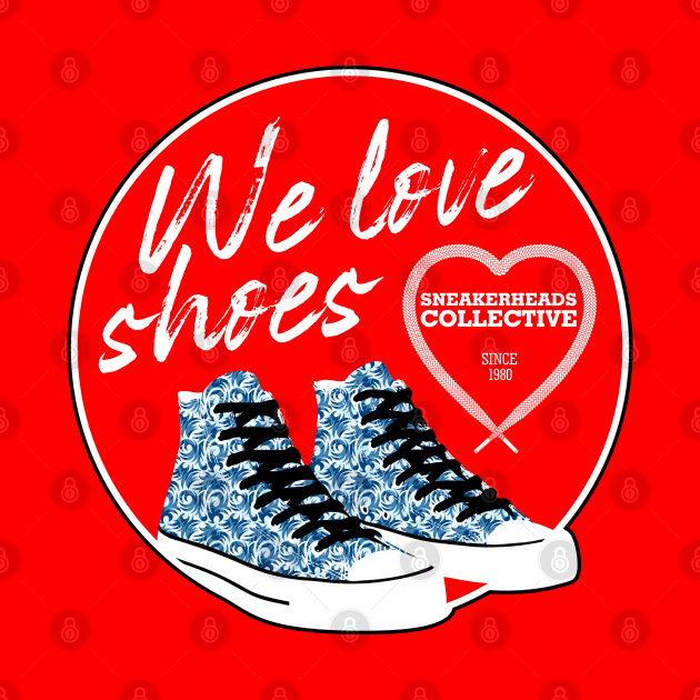We Love Shoes Red by CreativeWear