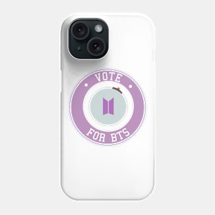 Vote for BTS logo emblem typography Phone Case