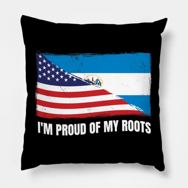 Proud El Salvador Flag, El Salvador gift heritage, Salvadorian girl Boy Friend Salvadoreño Pillow by JayD World