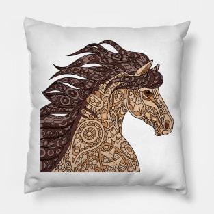 Horse Mandala Pillow