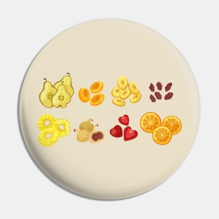Dried Fruits Colorful Pin