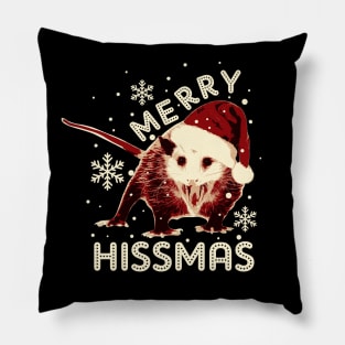 Retro Possum Christmas Pillow