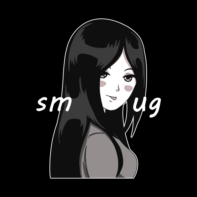 Sticking out Tongue Smug Face Manga Girl by designsenpai