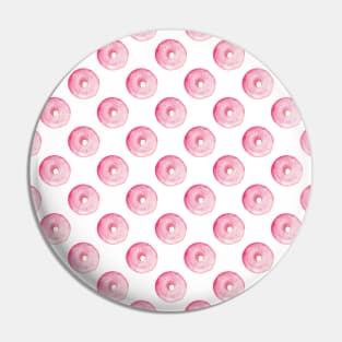 Pink Donut Pattern Pin