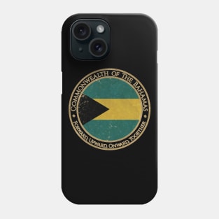 Vintage Commonwealth of The Bahamas USA North America United States Flag Phone Case