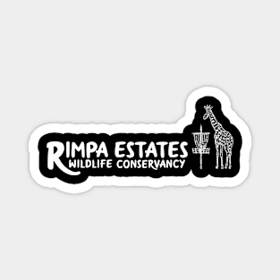 Rimpa Disc Golf, WHITE PRINT Magnet