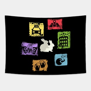 Funny Adult Icon Speak Travel Clothing Tapestry