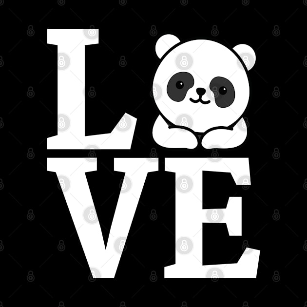 LOVE PANDA Love Animal Pandalover Gift Idea by Macphisto Shirts