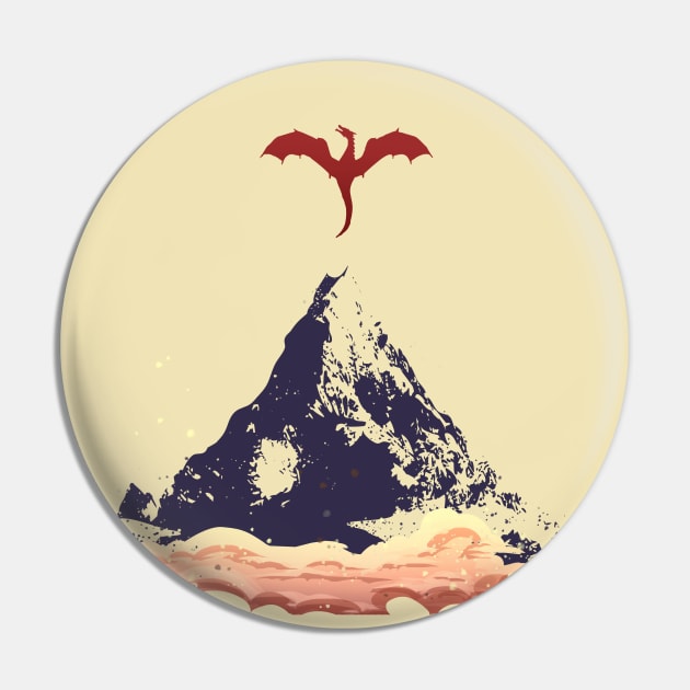 The Lonely Mountain Pin by tfernandesart