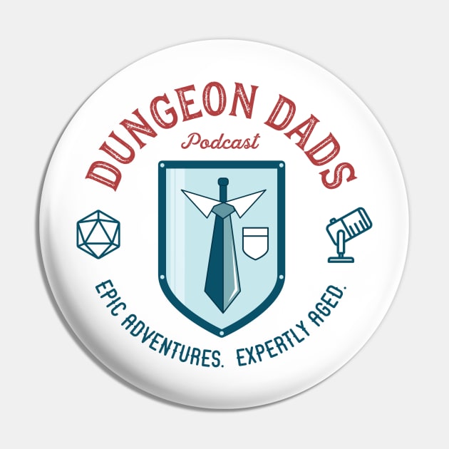 Dungeon Dads Logo (light) Pin by dungeondads