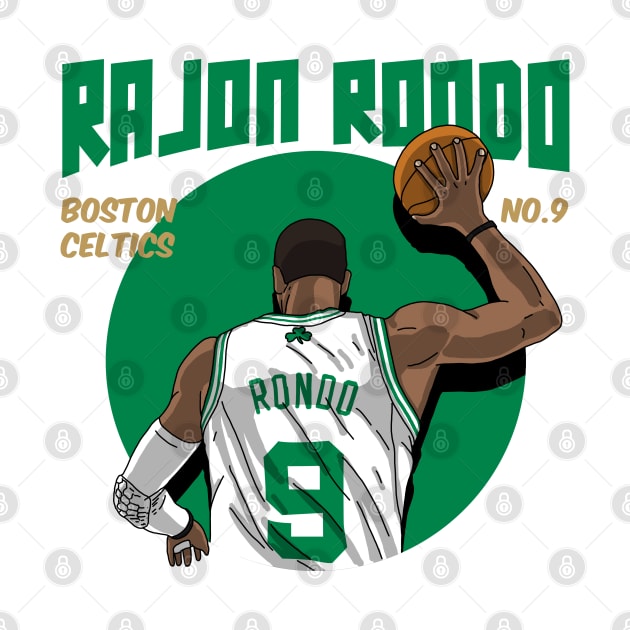 Rajon Rondo Comic Style Art by Luna Illustration