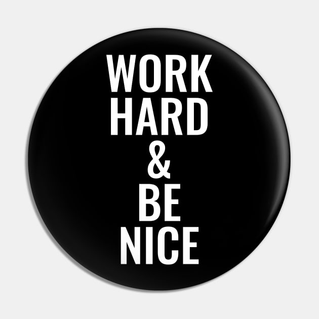 Michael Franti - Work Hard & Be Nice Pin by DLEVO