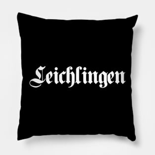 Leichlingen written with gothic font Pillow