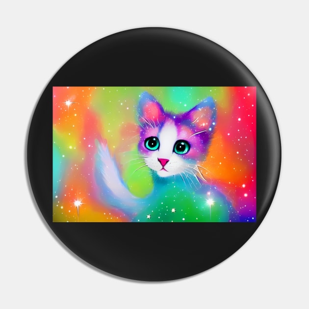 Magical Kitty Pin by jillnightingale