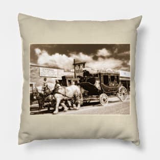 Tombstone Arizona Vintage Stagecoach Pillow