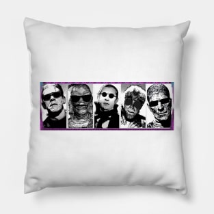 Sunglasses on Monsters - Groovy #8 Pillow
