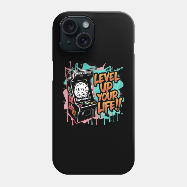 "Retro Game Boost: Level Up Your Life!" Phone Case by WEARWORLD