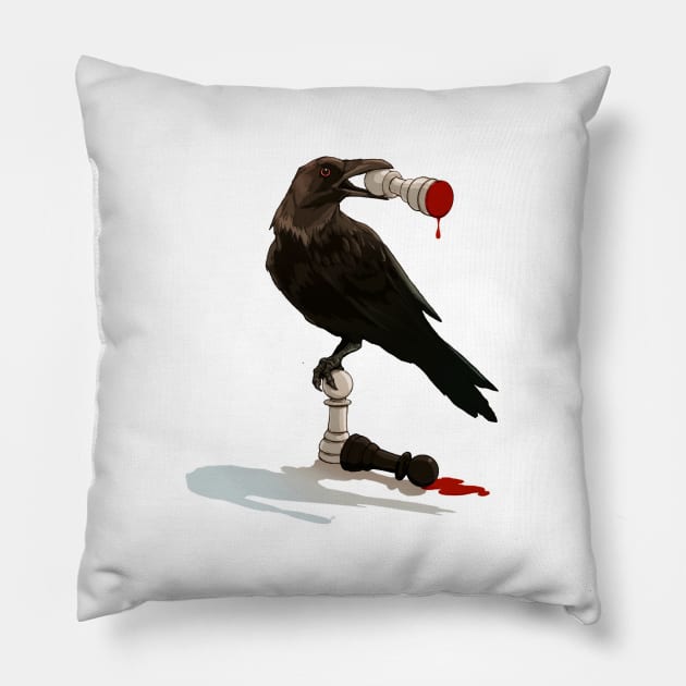 Murder of Crows Pillow by paintedmonk