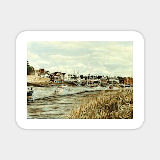 TOPSHAM, DEVON, VIEWED FROM THE RIVER EXE. Magnet