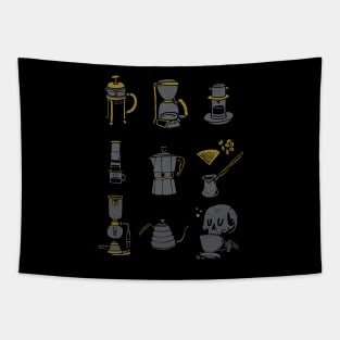 Coffee Equipment Tapestry