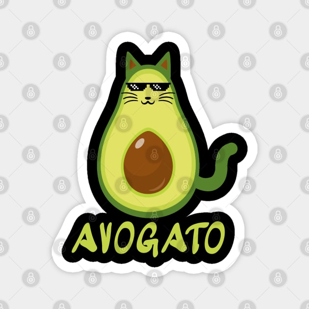 Avogato Kawaii Cat Magnet by dentikanys