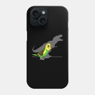 funny t-rex green budgie doodle Phone Case