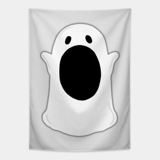 Screaming Huge Mouth Ghost Tapestry