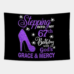 Stepping Into My 67th Birthday With God's Grace & Mercy Bday Tapestry