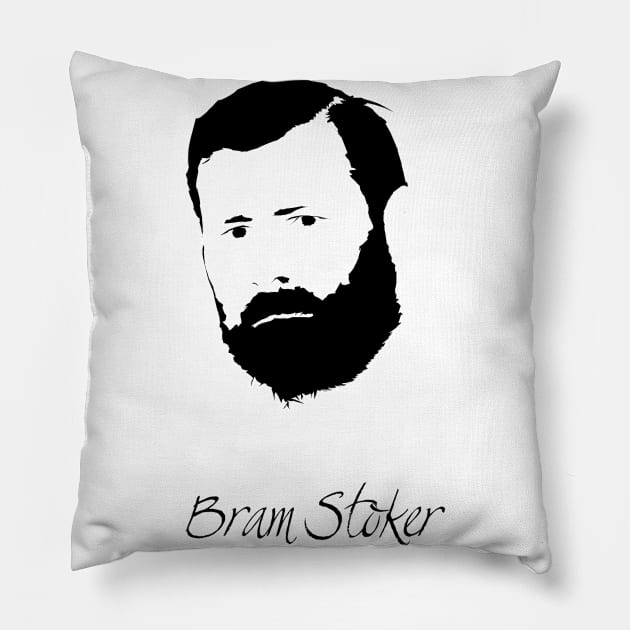 Bram Stoker Pillow by PoetandChef