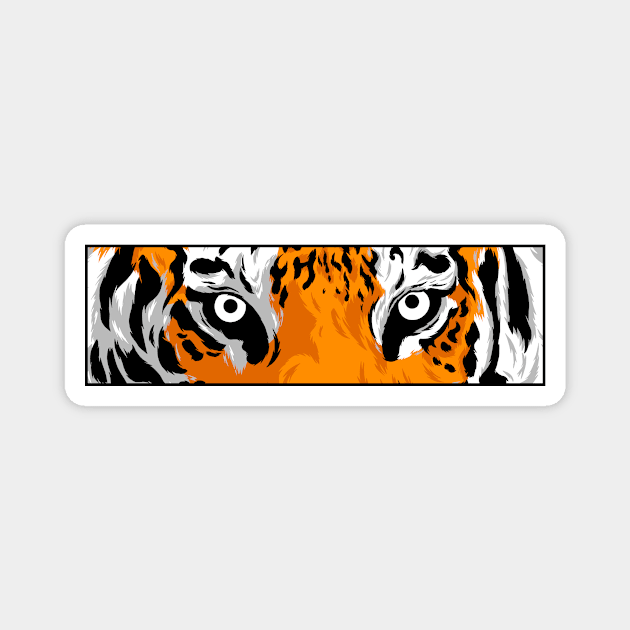 Wild Tiger Magnet by Rhunno