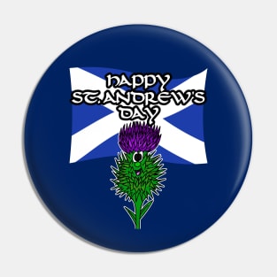 Scotland St Andrew's Day Scottish Flag Thistle Pin