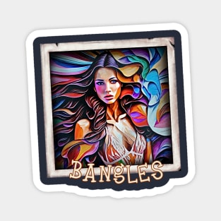 Bangles (artwork of hair flowing girl) Magnet