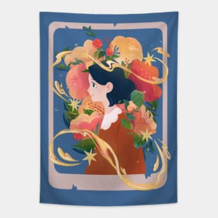 the dreaming girl T-Shirt Tapestry