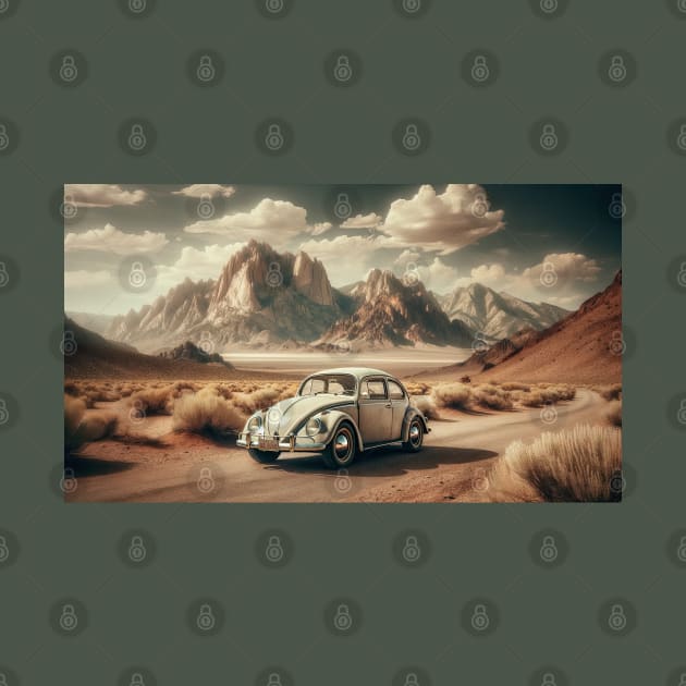 Volkswagen Beetle in the Desert by NebulaWave