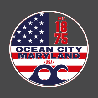 Ocean City, Maryland Patriotic T-Shirt