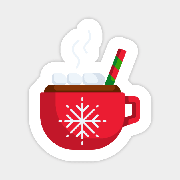 Hot Cocoa Magnet by Visualism