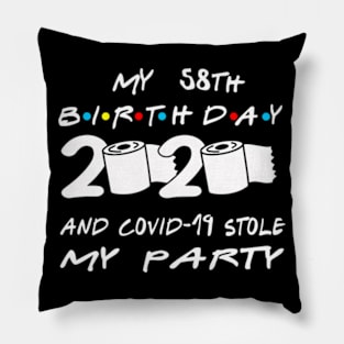 58th Birthday Quarantine Pillow