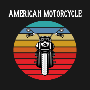 Motorcycle Vintage Sunset T-Shirt