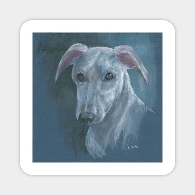 Whippet Magnet by ingridslatter