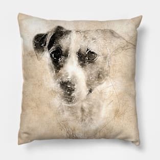 Jack Russell Portrait Pillow