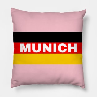 Munich City in German Flag Pillow