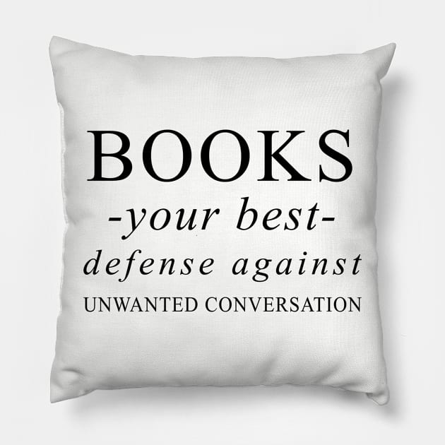 Book Humor Pillow by Library Of Chapters