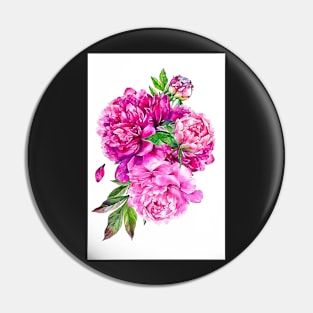 Pink Peonies Poster Peony Floral Print Blush Pink Peony Poster Peony Art Print Pin