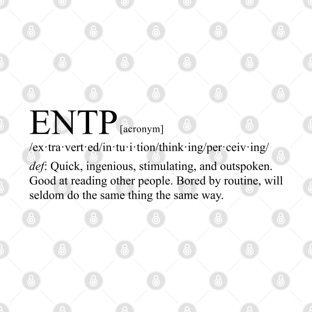 ENTP Personality (Dictionary Style) Light by personalitysecret