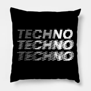 Techno typography Pillow