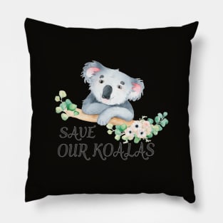 Help Koalas Conservation Pillow